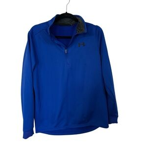 Under Armour Women’s Long Sleeve Coldgear 1/4 Zip Royal Blue Pullover Size M GUC